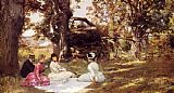 Picnic Under The Trees by Julius LeBlanc Stewart